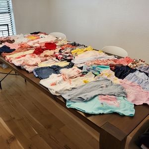 Enormous Lot of Size 12 Months Baby Girl Clothes- 57 total pieces